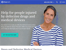 Tablet Screenshot of drugwatch.com